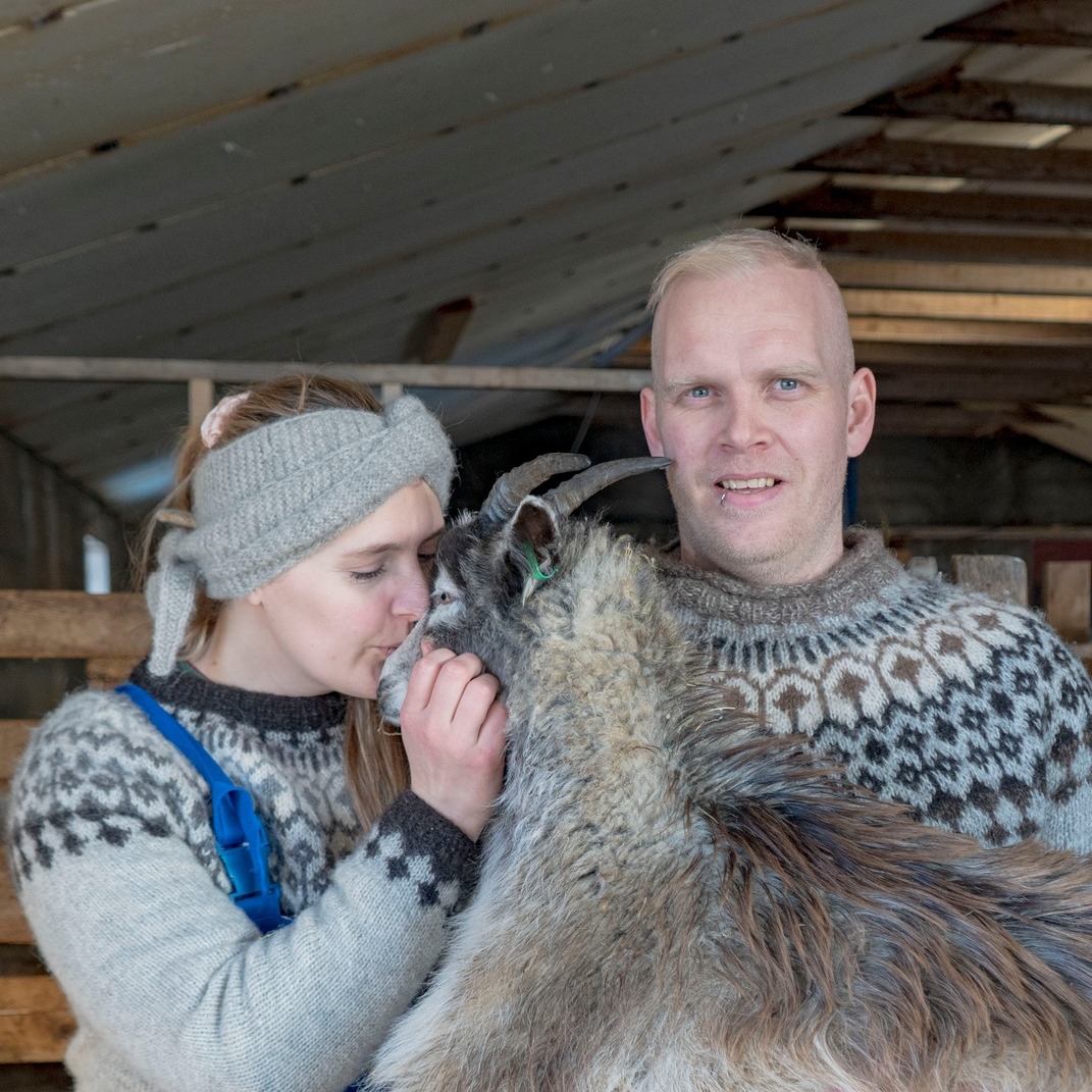 Brynjar Þór ásamt unnustu sinni Guðrúnu Lilju Dam Guðrúnardóttur. Brynjar og frú