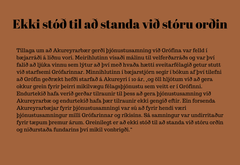ekki stóð til