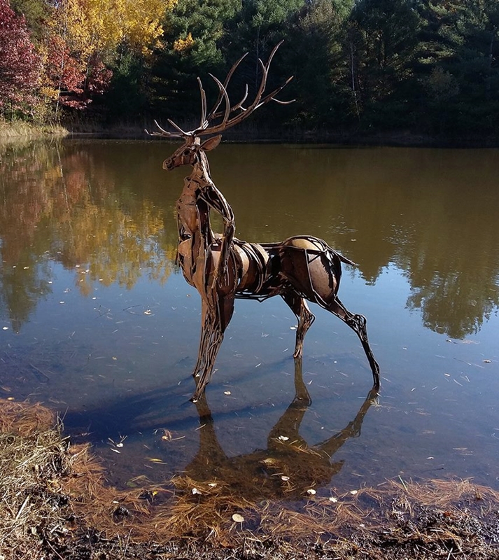Elgur centaur Stál - Stevens Point Sculpture Park (Wisconsin / USA) – október 2017 