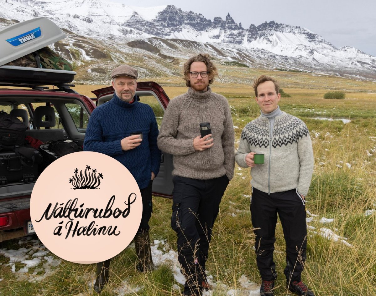 Fyrsta náttúruboð SUNN verður á Hælinu í kvöld. Eyþór Ingi Jónsson, Daníel Starrason og Sindri Swan …