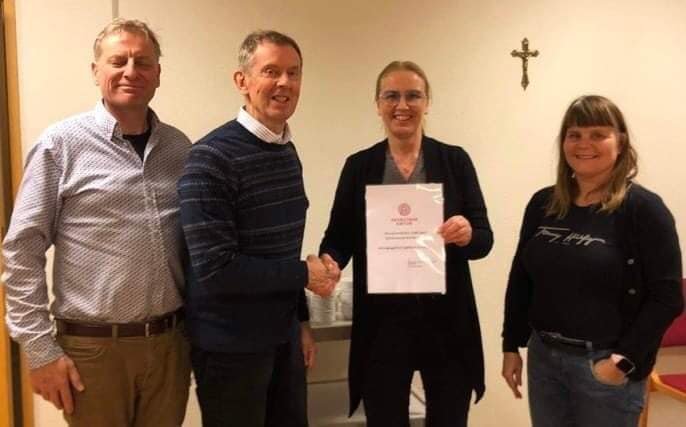Frá vinstri Þorlákur Axel Jónsson, Snæbjörn Þórðarson, Þórdís Rósa Sigurðardóttir og Fanney Jónsdót…