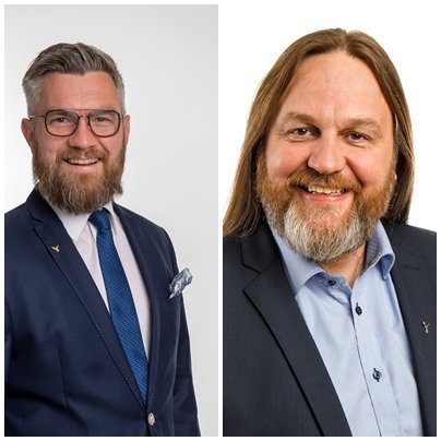 Ragnar Sigurðsson, bæjarfulltrúi Sjálfstæðisflokksins í Fjarðabyggð og varaþingmaður og Þórhallur J…
