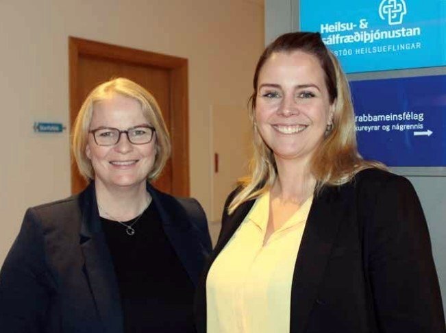 Sigrún V. Heimisdóttir sálfræðingur og framkvæmdastjóri Heilsu- og sálfræðiþjónustunnar og Katrín Ös…