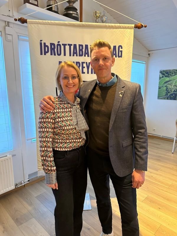 Geir Kristinn Aðalsteinsson lét af formennsku í ÍBA eftir 10 ár, en við tók Jóna Jónsdóttir. Mynd…