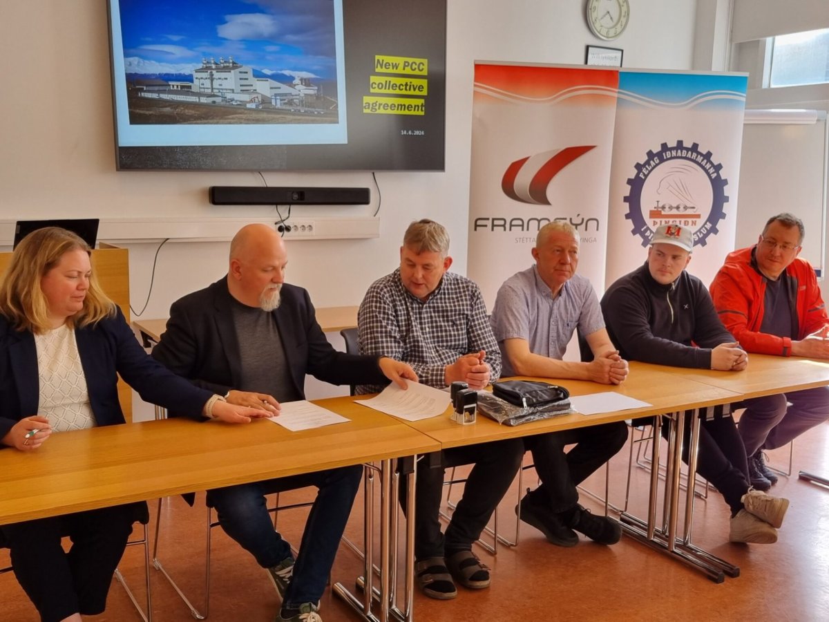 Aðalsteinn Árni frá Framsýn, Jónas Kristjáns frá Þingiðn, Tomasz Mayewski og Ingimar Knútsson trúnað…