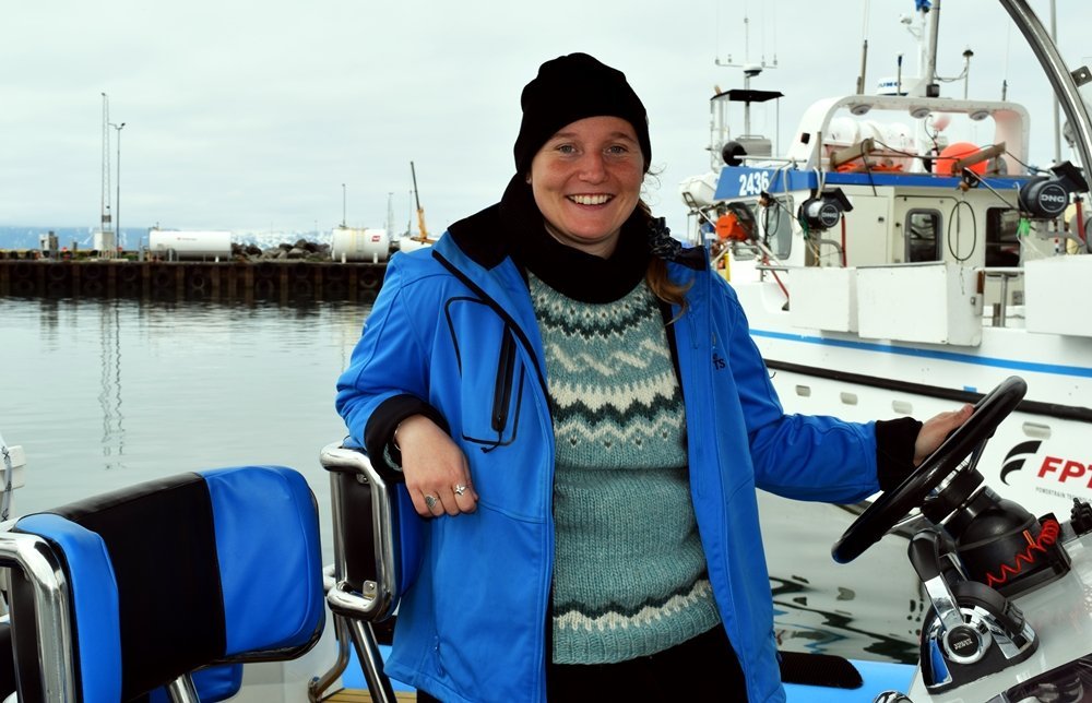 Joséphine stillti sér upp fyrir ljósmyndara Vikublaðsins í lok brælutímabils í byrjun vikunnar og hú…