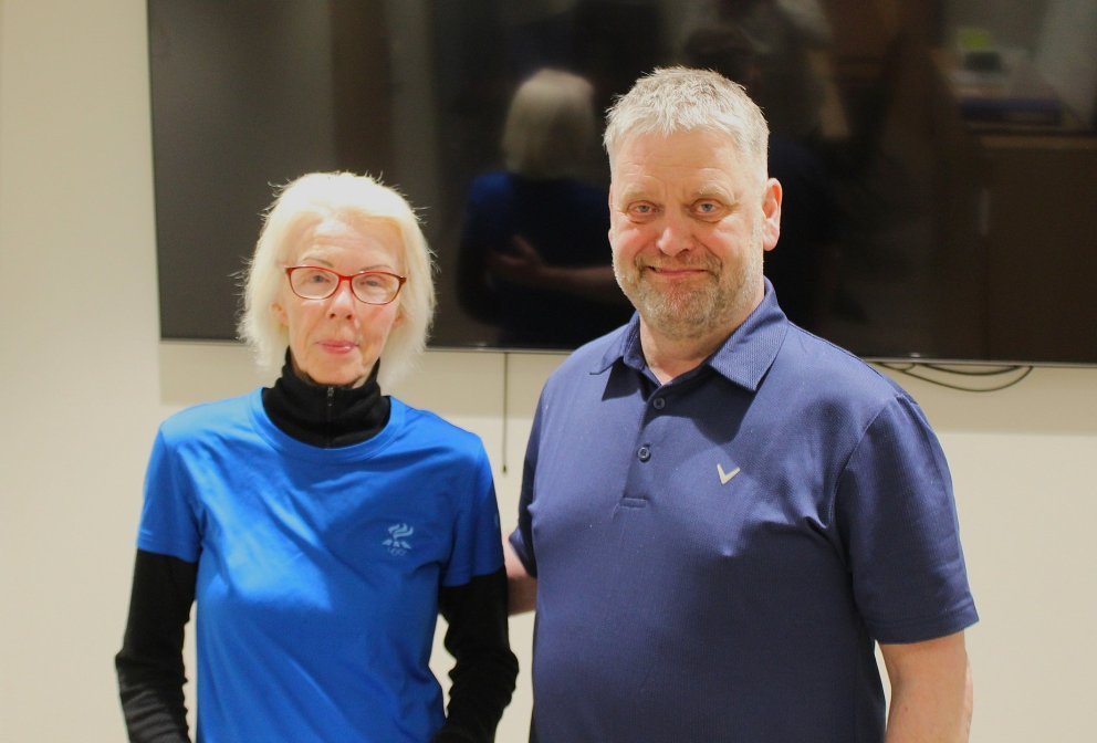 Síðasti vinnudagurinn. Þórunn Ingólfsdóttir og Gestur Geirsson framkvæmdastjóri landvinnslu Samherja…
