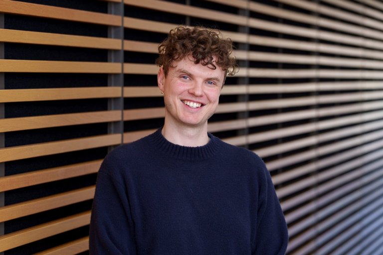 Aðalbjörn Jóhannsson í húsnæði háskólans    Myndir aðsendar